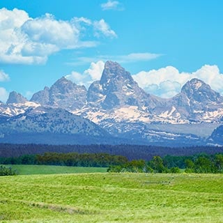 The west side of the Tetons